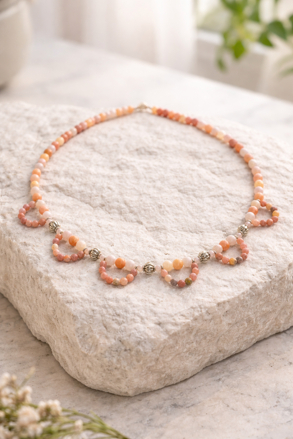 Novea Blush Arc Necklace
