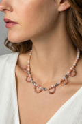 Novea Blush Arc Necklace